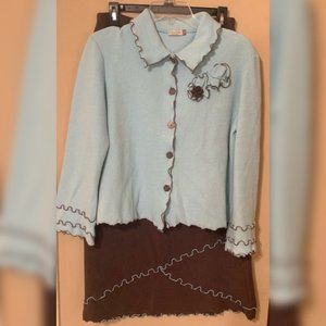 Chalet 100% Cotton Skirt Set, S & M